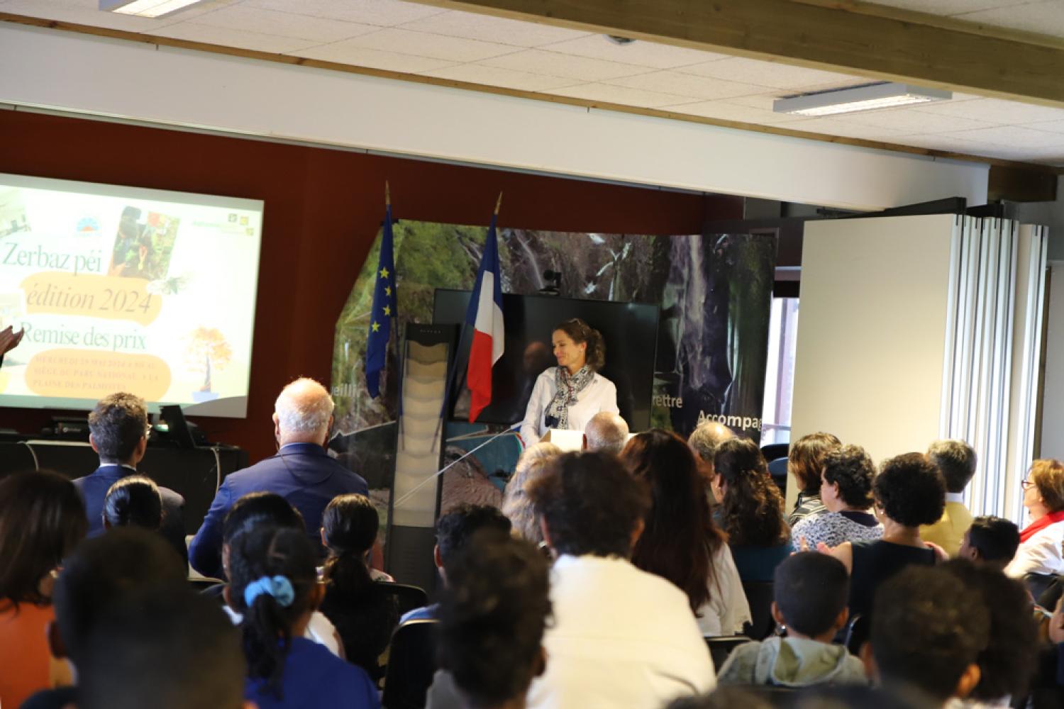 Laëtitia Aubry, Responsable du service de Pédagogie et de Sensibilisation du public au Parc national de La Réunion, partenaire du concours Zerbaz péi 